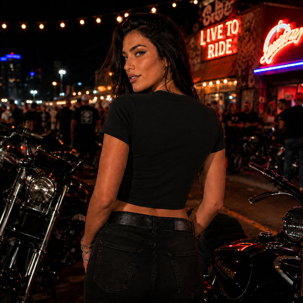 XX Women's Cropped T-Shirt / Blank Back