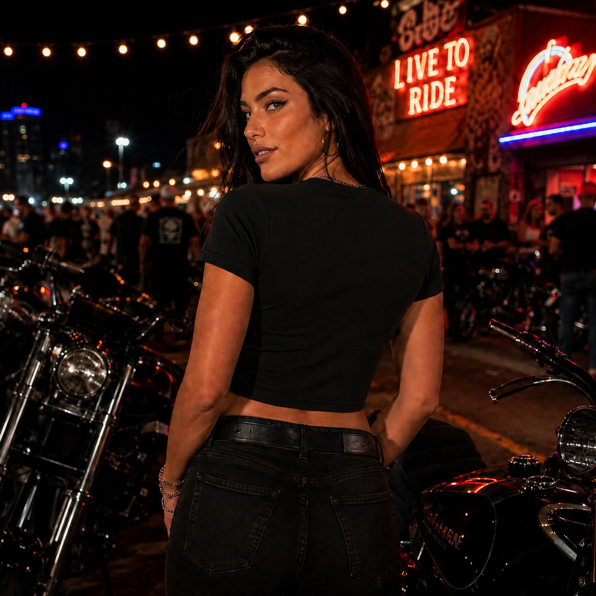 XX Women's Cropped T-Shirt / Blank Back